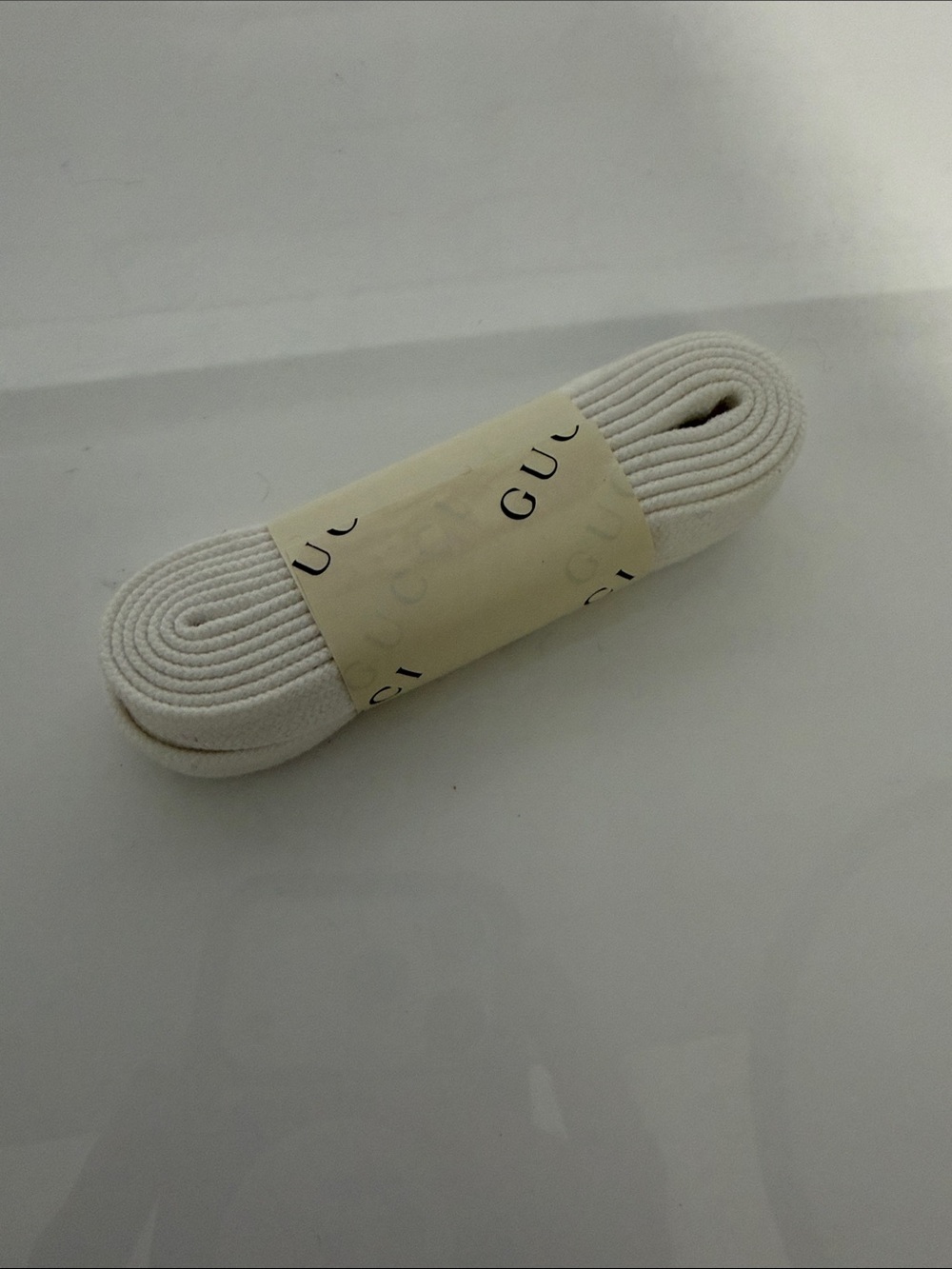 Gucci White Cotton Shoe Laces New Replacements